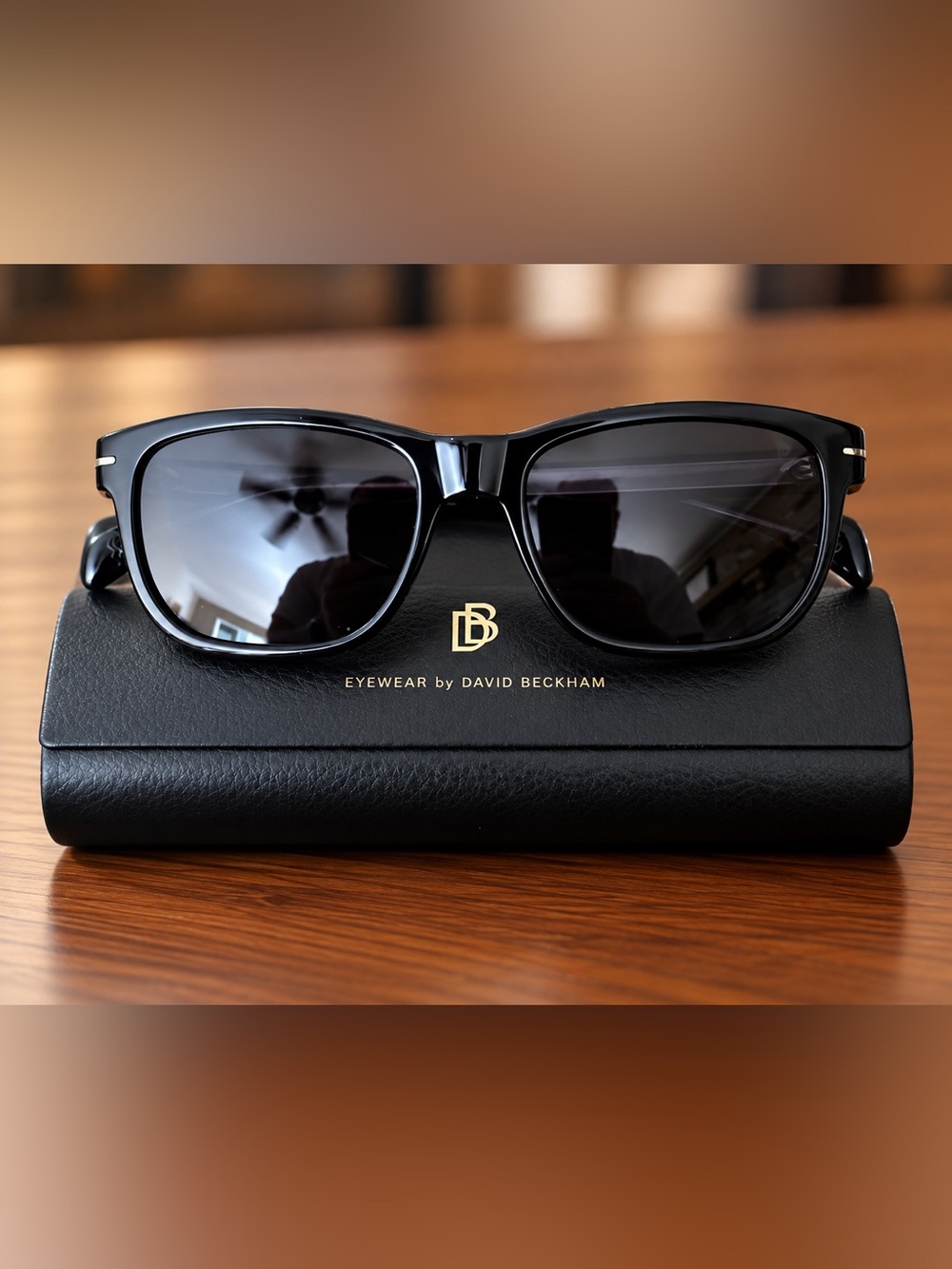 NEW David Beckham DB 1045/S Sunglasses Black 54-18-145 Dark Lens w/ Case & Cloth